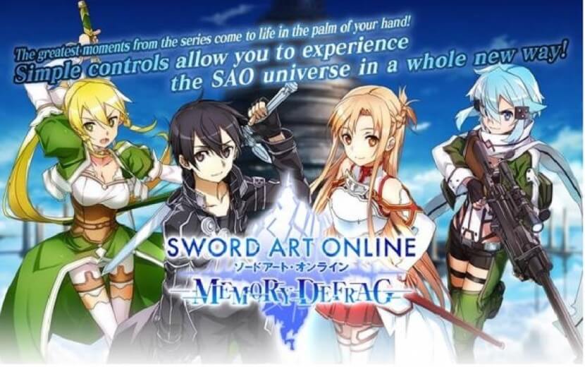 Sword Art Online Memory Defrag Mod Apk Free Download with Unlimited Money